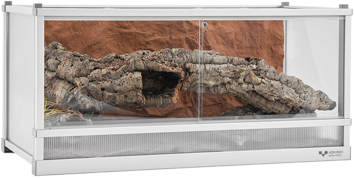 ADVINCI Climbing Tank Sun Max Aluminum Climbing Enclosure for Reptile Habitat and Landscape, Suitable for Tortoises, Bearded Dragons, and Blue-Tongued Skinks.