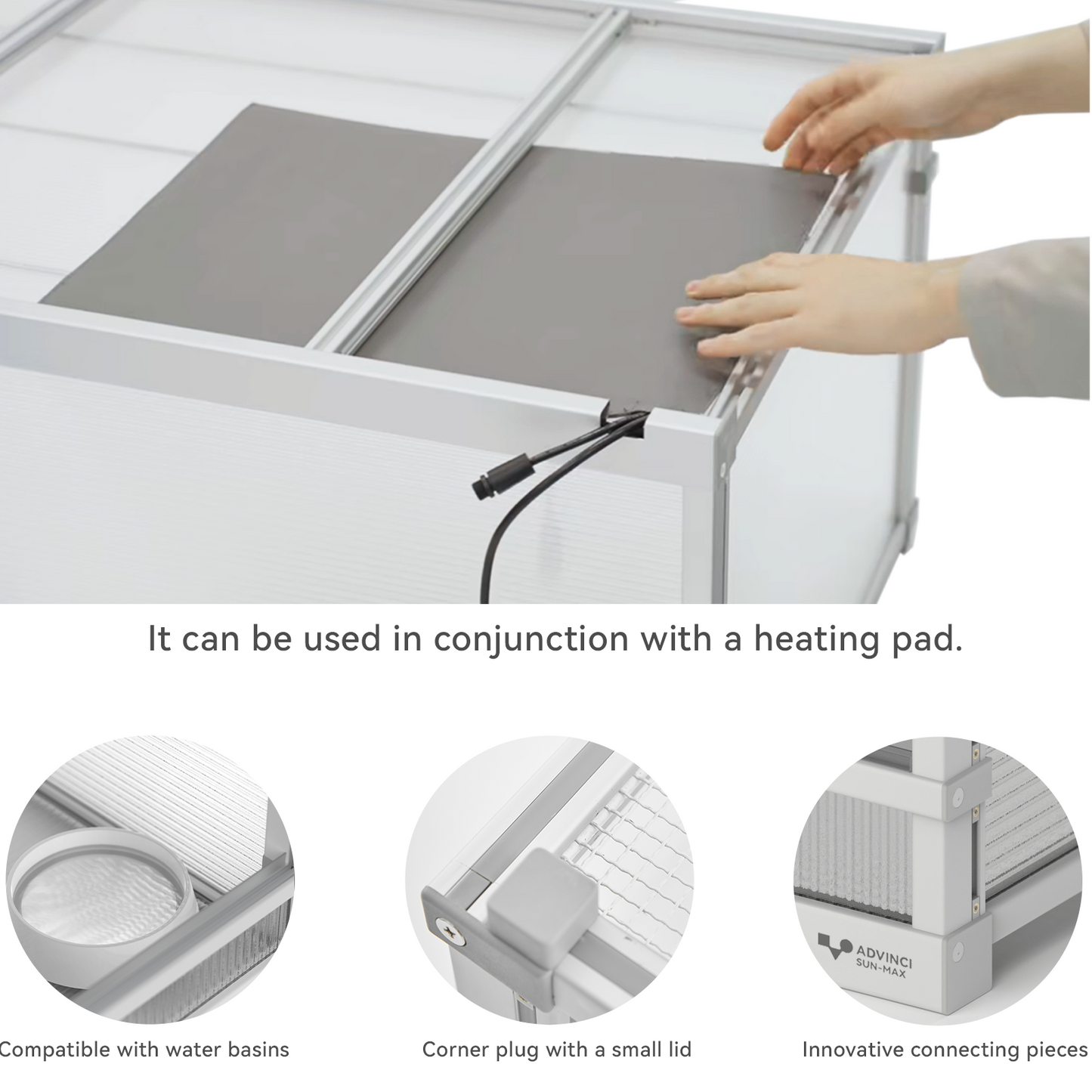 ADVINCI Climbing Tank Sun Max Aluminum Climbing Enclosure for Reptile Habitat and Landscape, Suitable for Tortoises, Bearded Dragons, and Blue-Tongued Skinks.